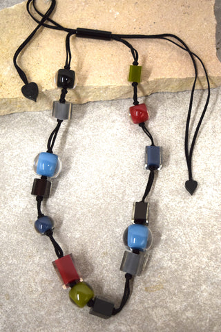 Colorful Cubes Necklace