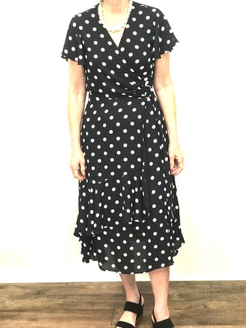 Flounce Dot Dress