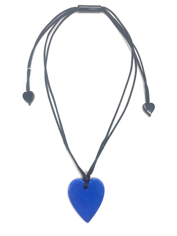 Blue Heart Necklace