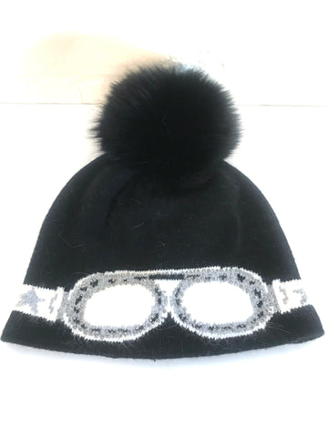 Goggle Hat With PomPom