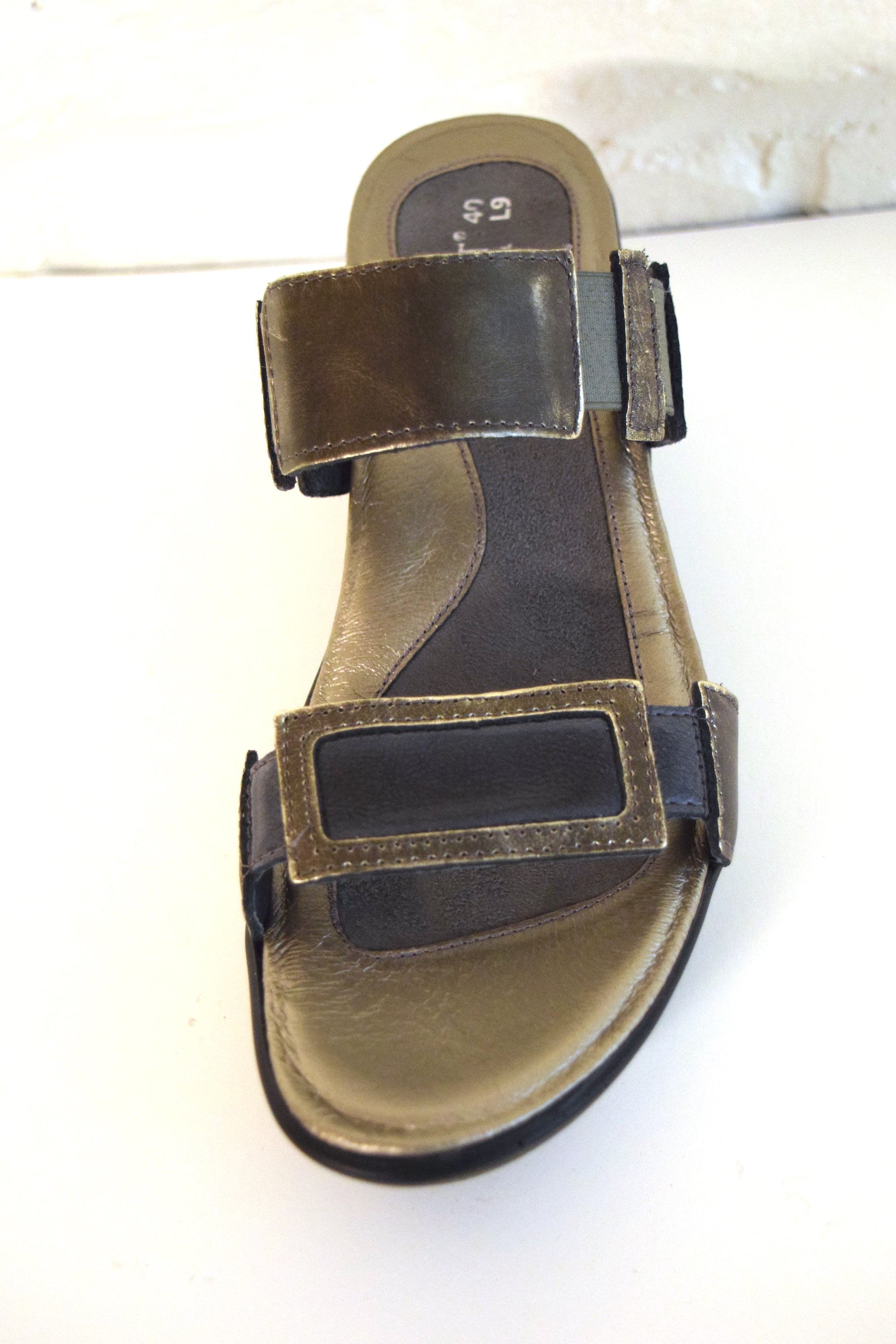 Metallic Wedge Sandal
