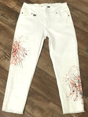 White Painted Jeans