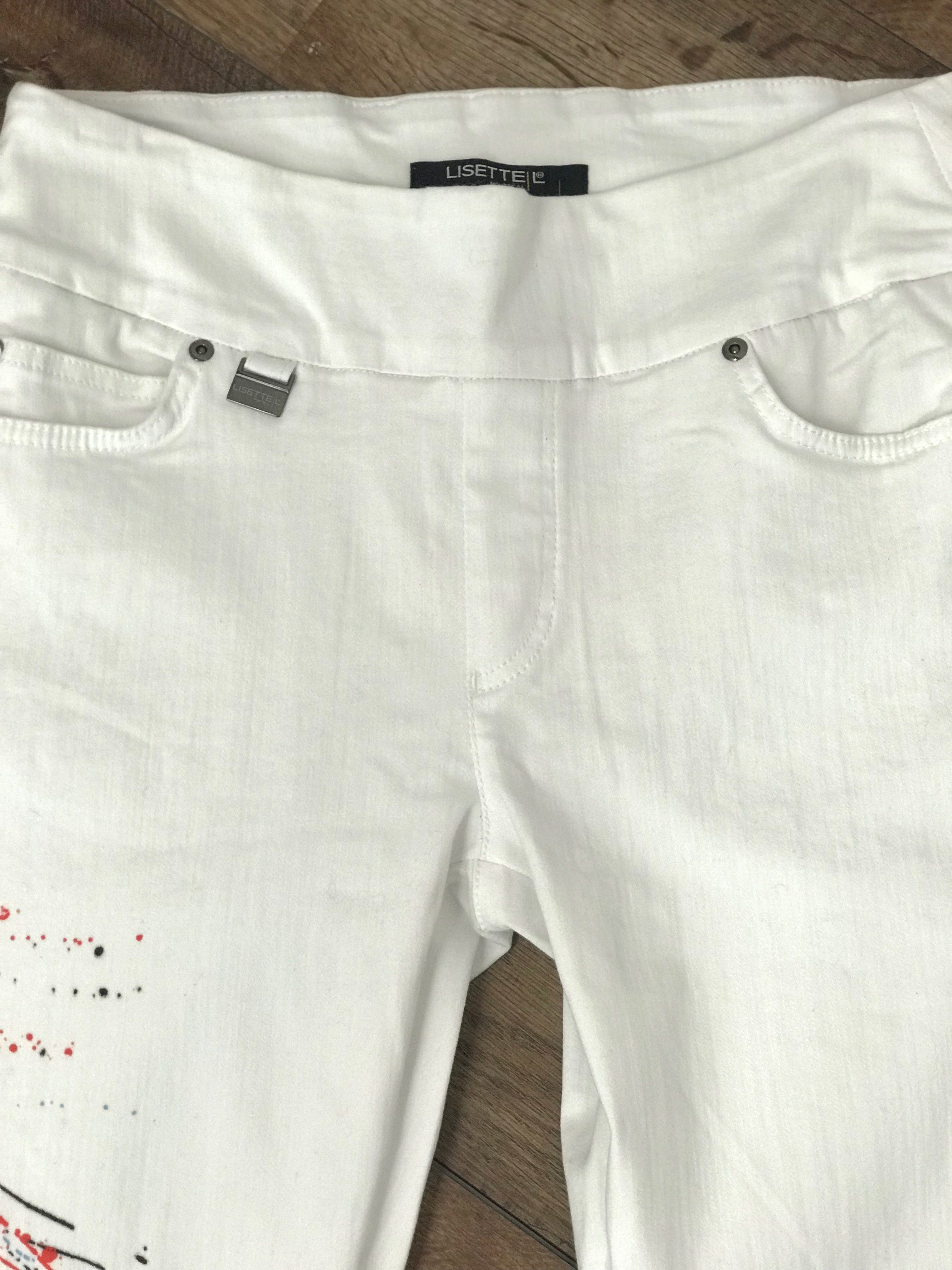 White Painted Jeans