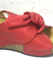 Red Tie Top Sandals