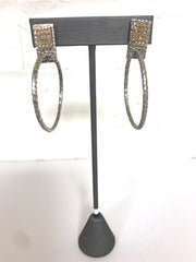 Silver and Gold Hoop Earrings