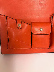 Orange Bag With Pockets
