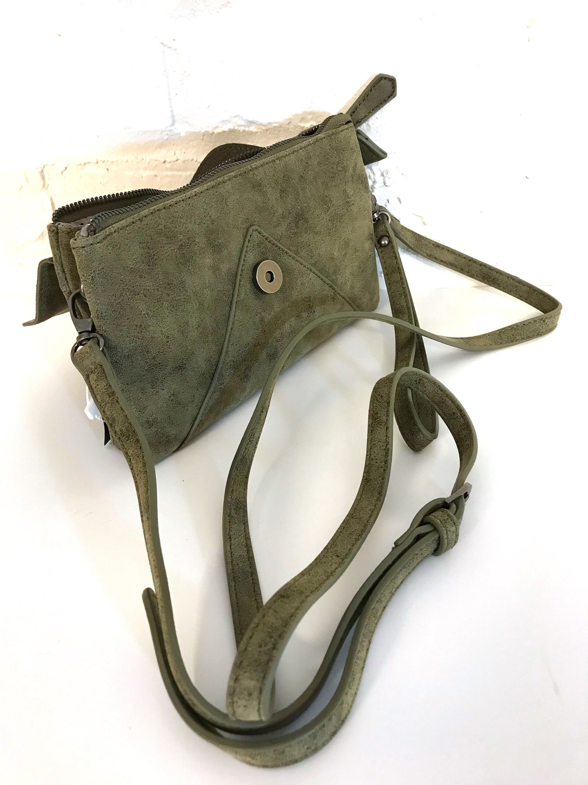 Olive Wristlet Bag