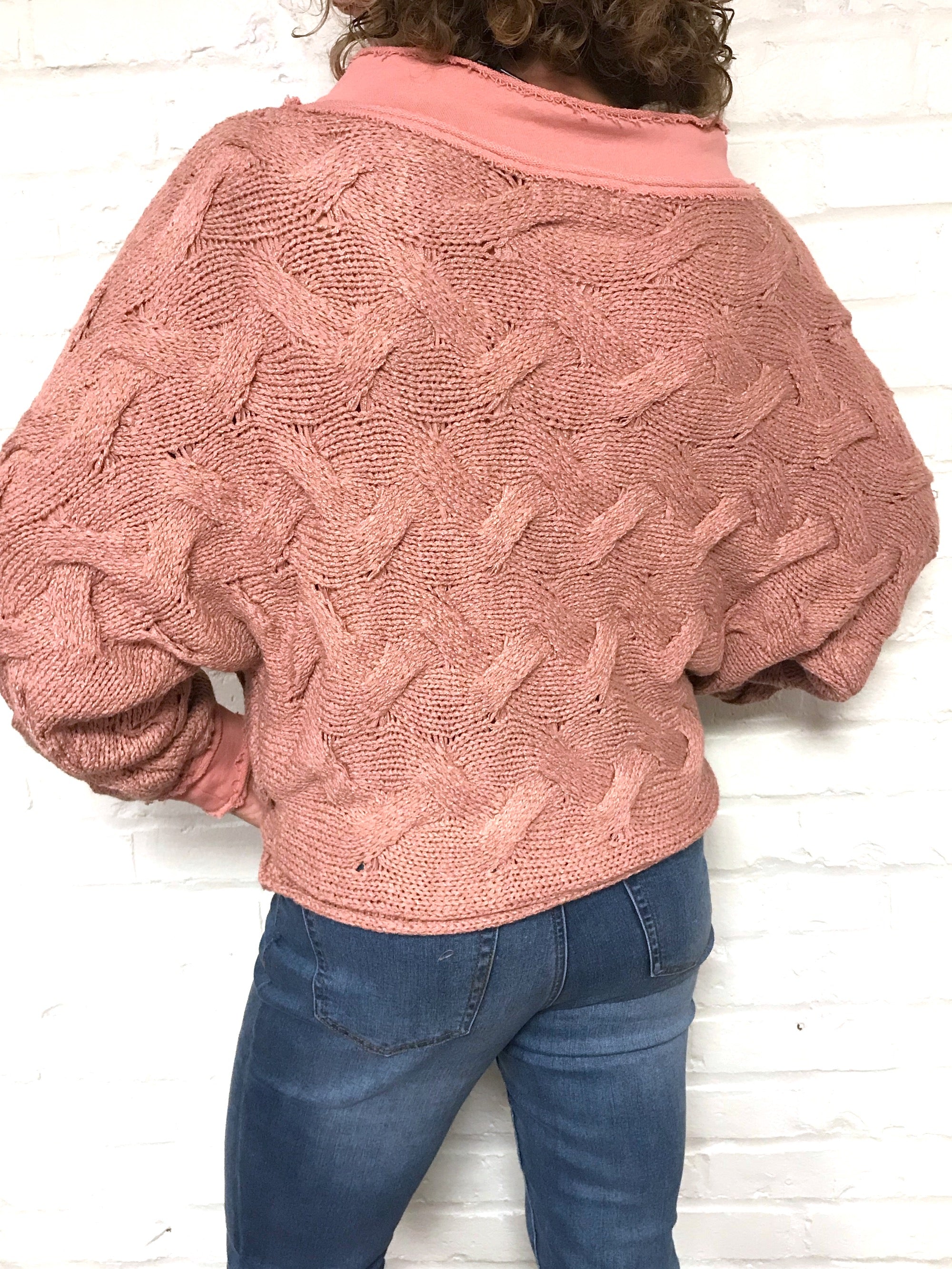 Cozy Drama Sweater - Pink