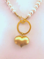 Heart & Pearl Necklace
