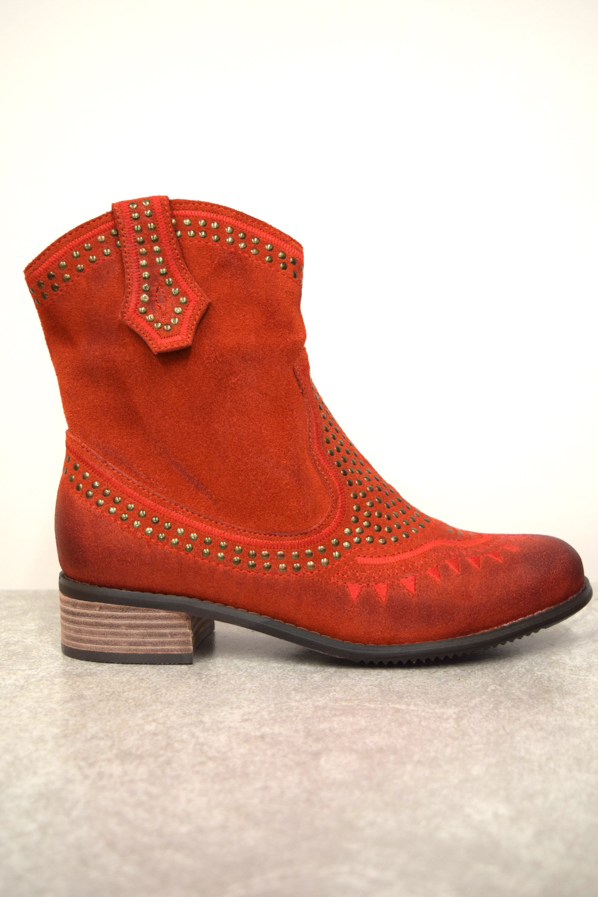 Red Suede Boot