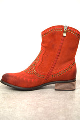 Red Suede Boot