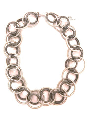 Rings of Silver Necklace